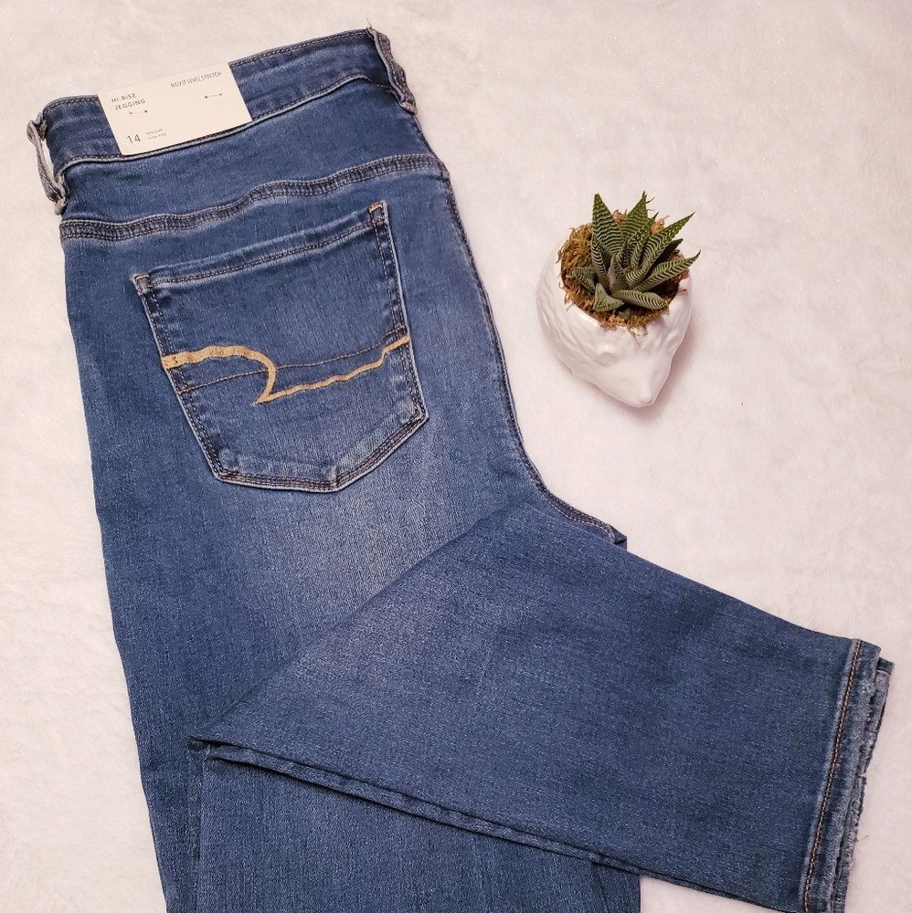 NWT American Eagle Stretch Hi-Rise Jeggings 14
